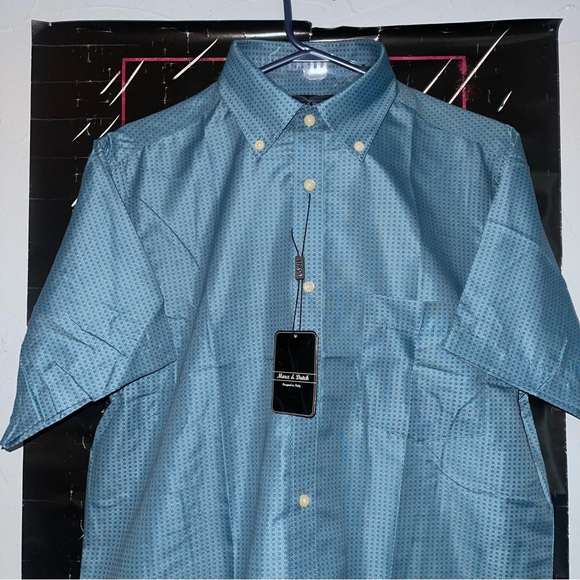 Blue Marx & Dutch Full Button Down Dress Shirt - Picture 2 of 5